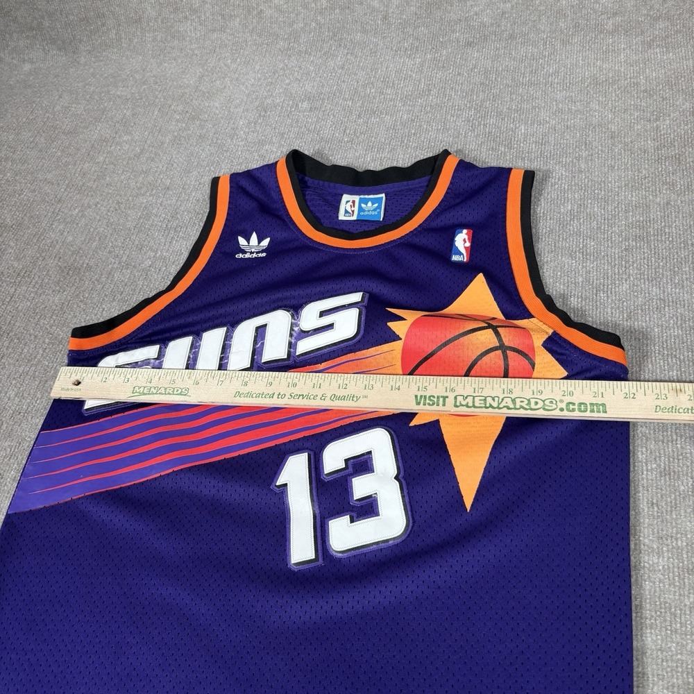 Vintage Steve Nash Phoenix Suns Jersey‎ Mens M Purple Hardwood Classics Adidas - Picture 9 of 10